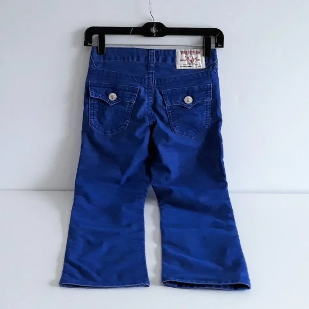 True Religion girl's slim fit/straight leg corduroy pants size 8